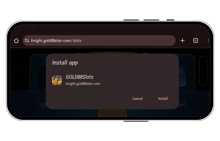Gold88 Myanmar 777Kyat မိတ်ဖက်ပါတနာ promotion image with Gold88 app download