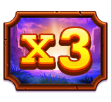 JILIကျွဲစလော့ Charge Buffalo slot game with glowing buffalo, scatter coins, wild symbol, 5x multiplier and 100 free spins