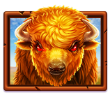 JILIကျွဲစလော့ Charge Buffalo slot game with glowing buffalo, scatter coins, wild symbol, 5x multiplier and 100 free spins